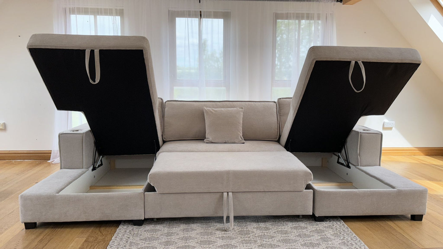 Alissa U Shape Sofa Bed