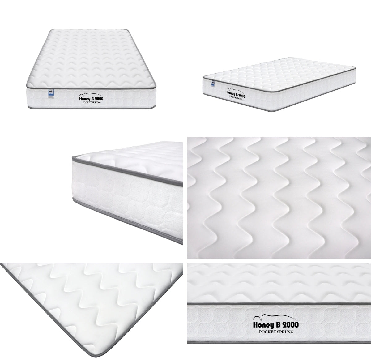 Basil Double Bed Frame + Mattress