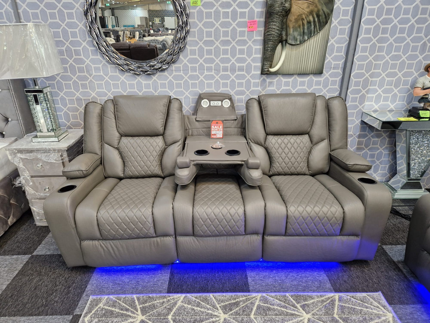 3+2 LED recliner set