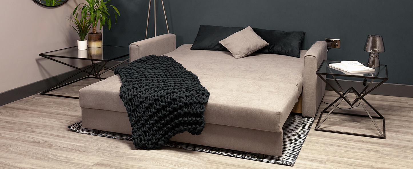 VIVA GREY 2 SEATER SOFA BED