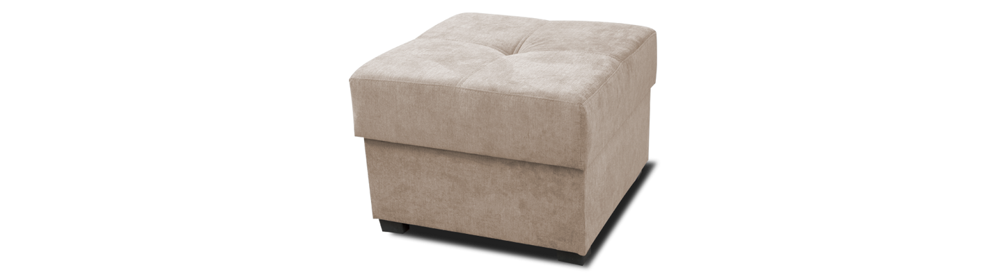 Footstool with Storage - Graceland Fabric