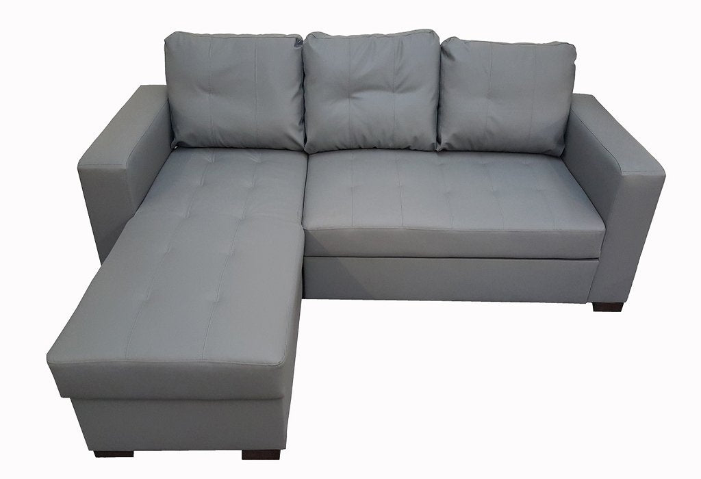 Gianni PU Corner Sofa Bed With Storage