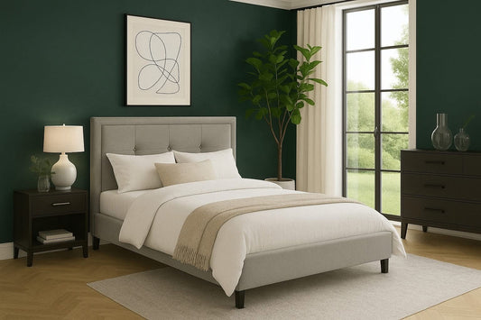 Basil Double Bed Frame + Mattress