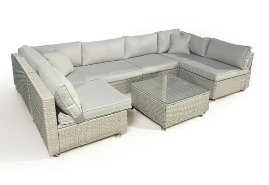 Rattan U Shape Garden Furniture With Table