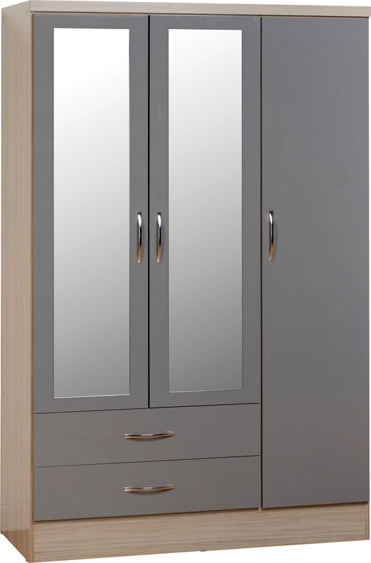 Nevada 3 Door 2 Drawer Wardrobe