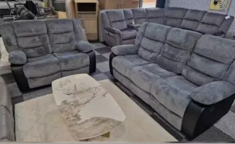 Black & Grey Rio Recliner