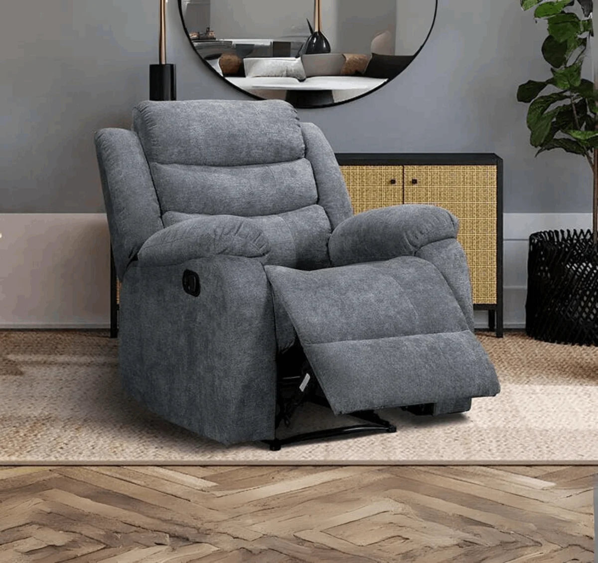 Sorrento Grey Recliner Armchair