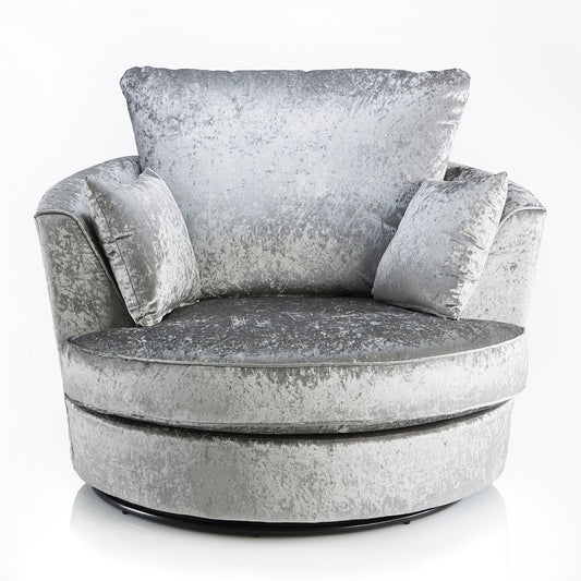 Crushed Velvet Cuddle Chair